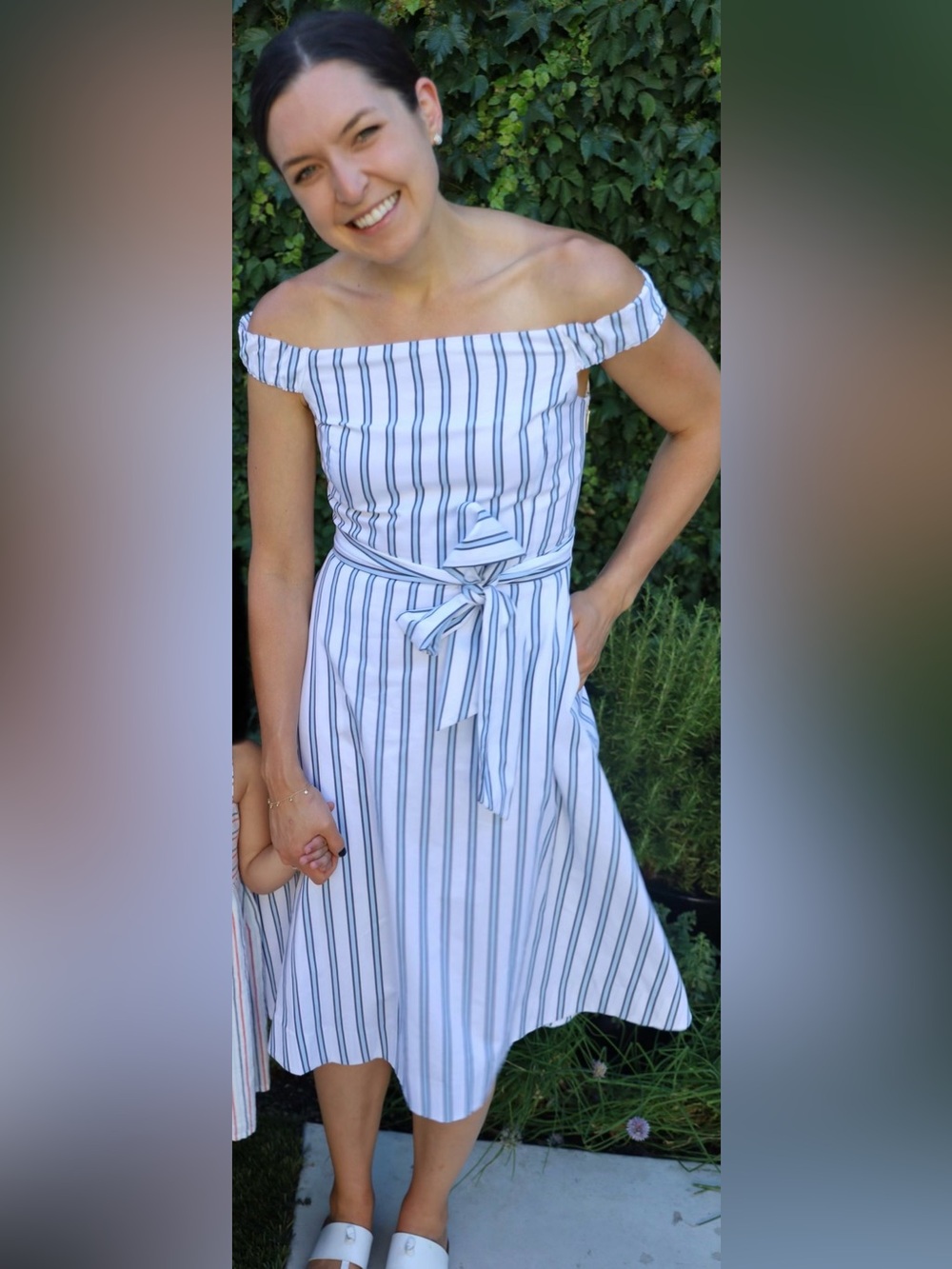 Draper James Blue Striped Dress Size 4